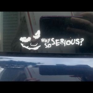 Homemade Joker vinyl sticker